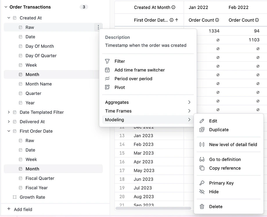 New level of Detail Field