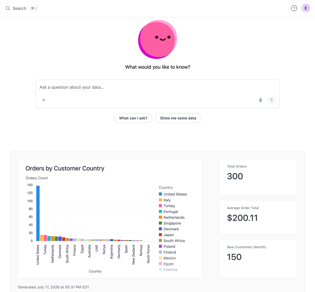 Custom content displaying on Omni homepage when when 'Chat on homepage' is enabled