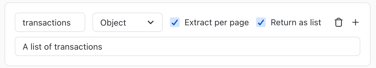 Extract Per Page Configuration