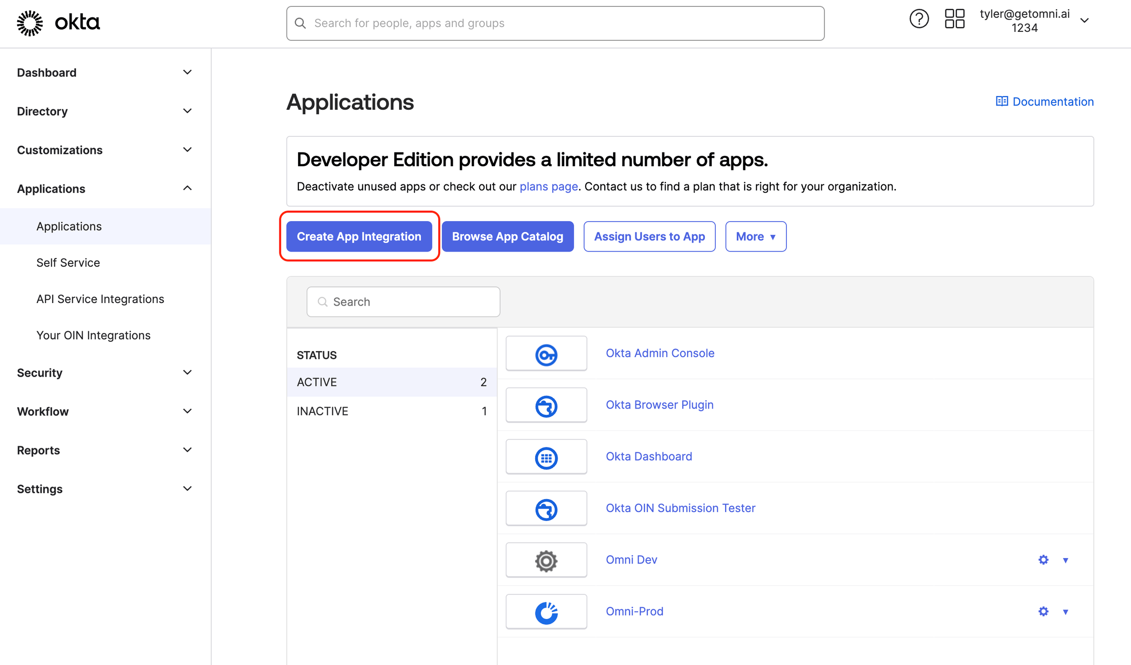 Create a SAML 2.0 application in Okta