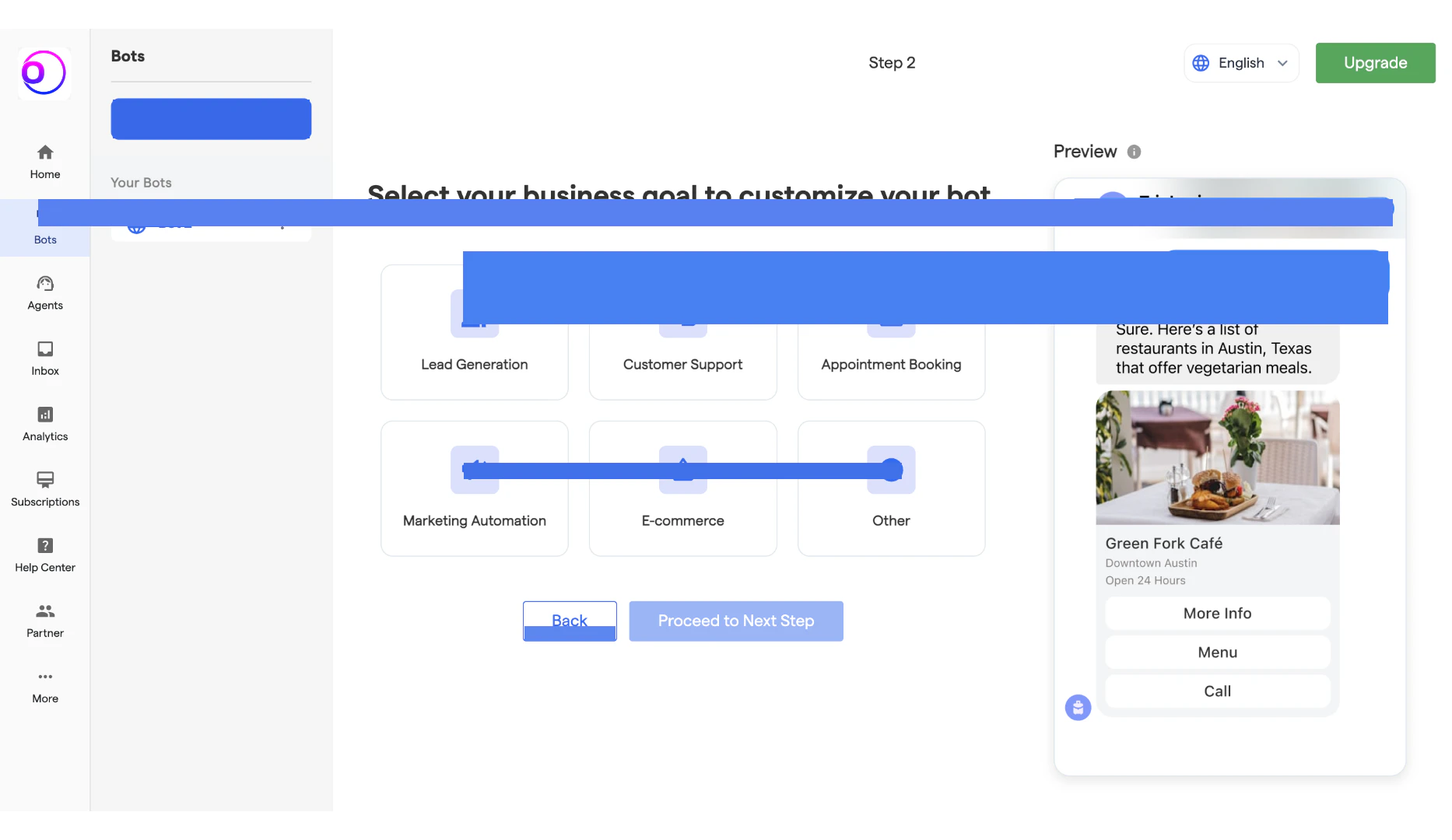 9 Facebook Chatbot OmnifitAI Resource Centre 3 Pn