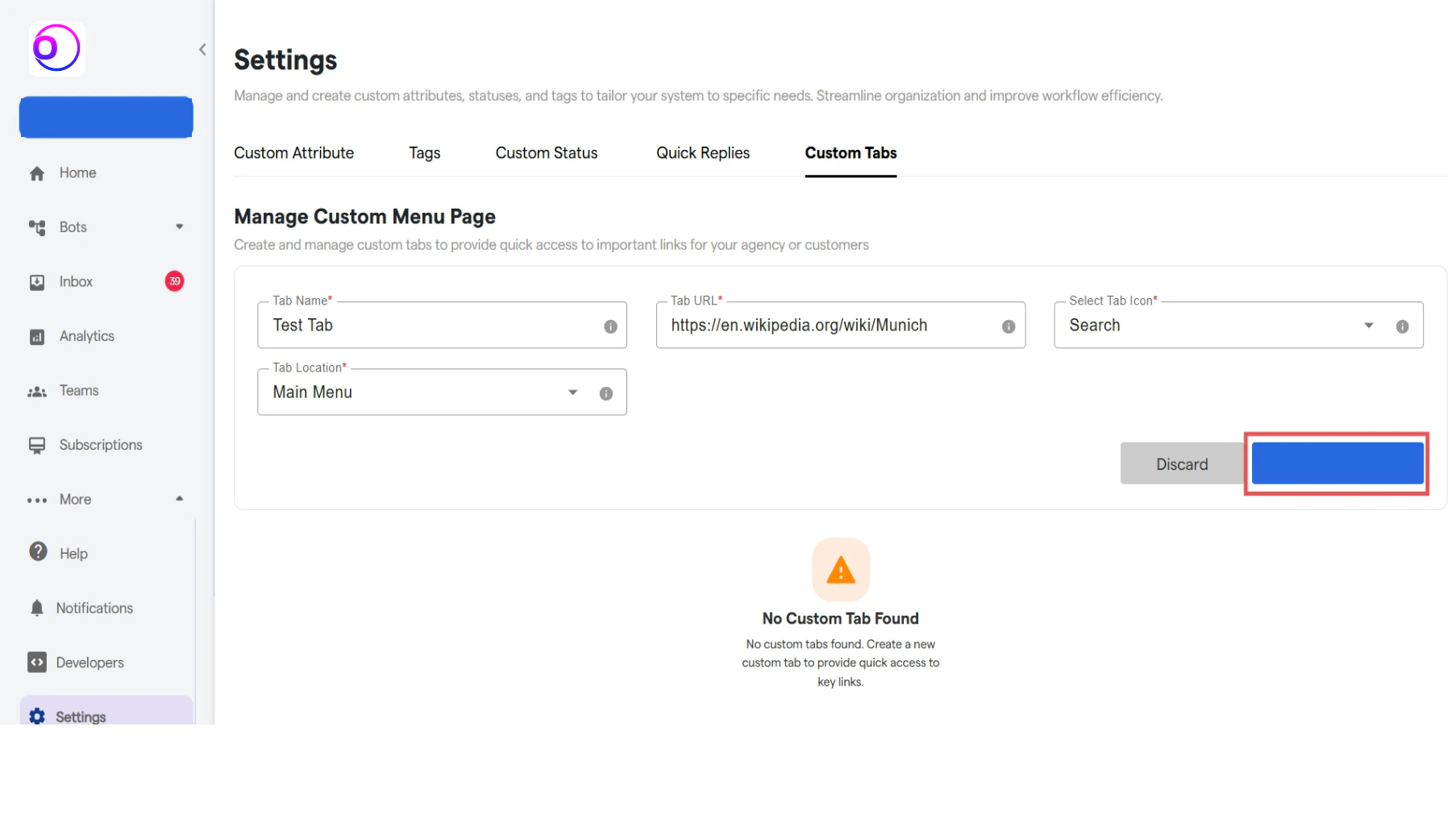 195 Custom Tabs OmnifitAI Resource Centre 5 Pn