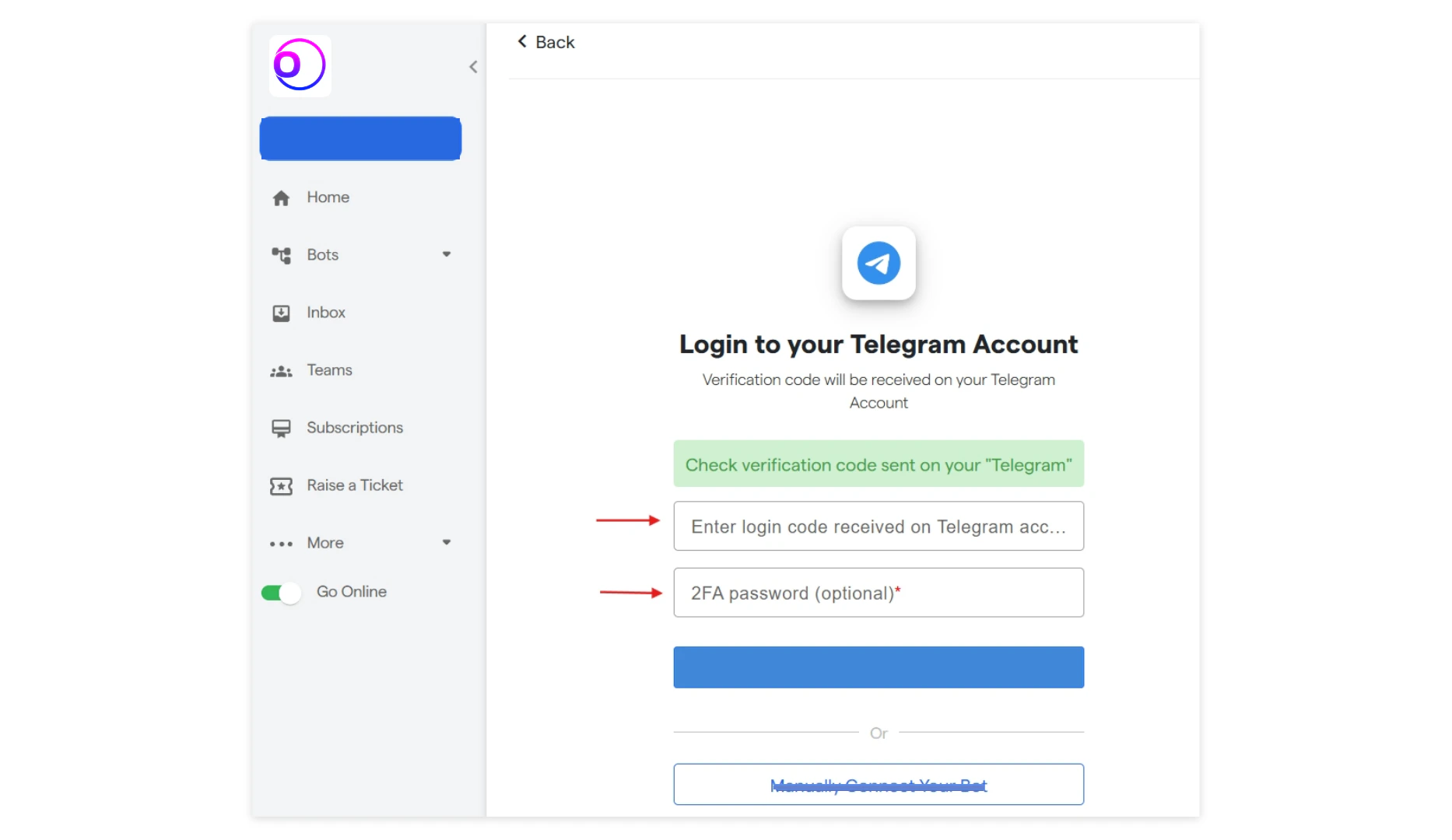 10 Telegram Chatbot OmnifitAI Resource Centre 13 Pn