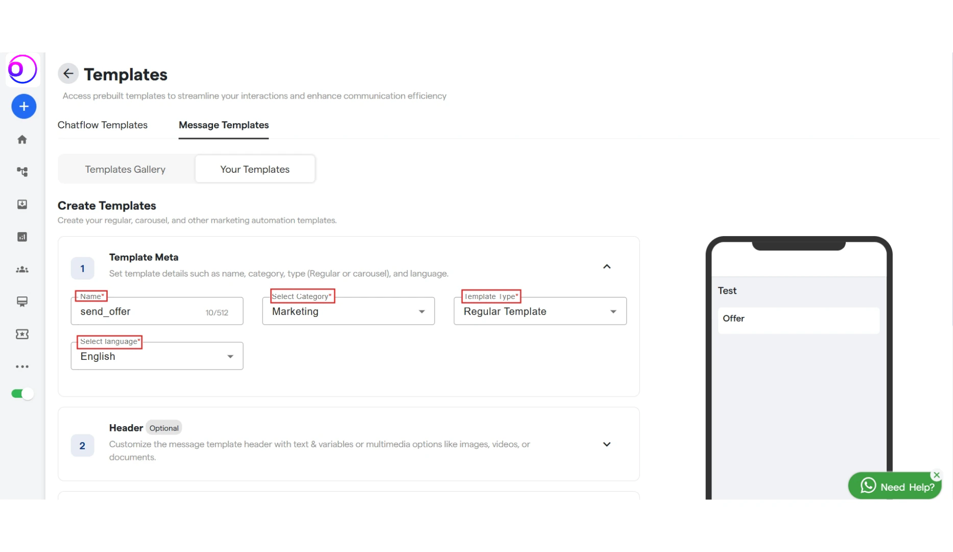 38 Whatsapp Template Setup OmnifitAI Resource Centr 4 Pn