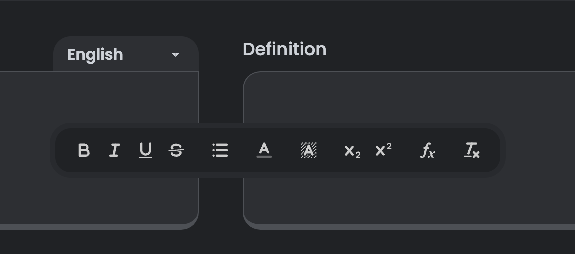 Formatting Flashcards