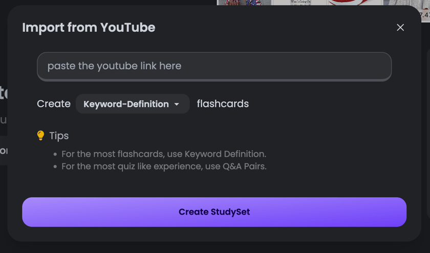 Video Flash Cards Creating Flashcards - OmniSets Docs