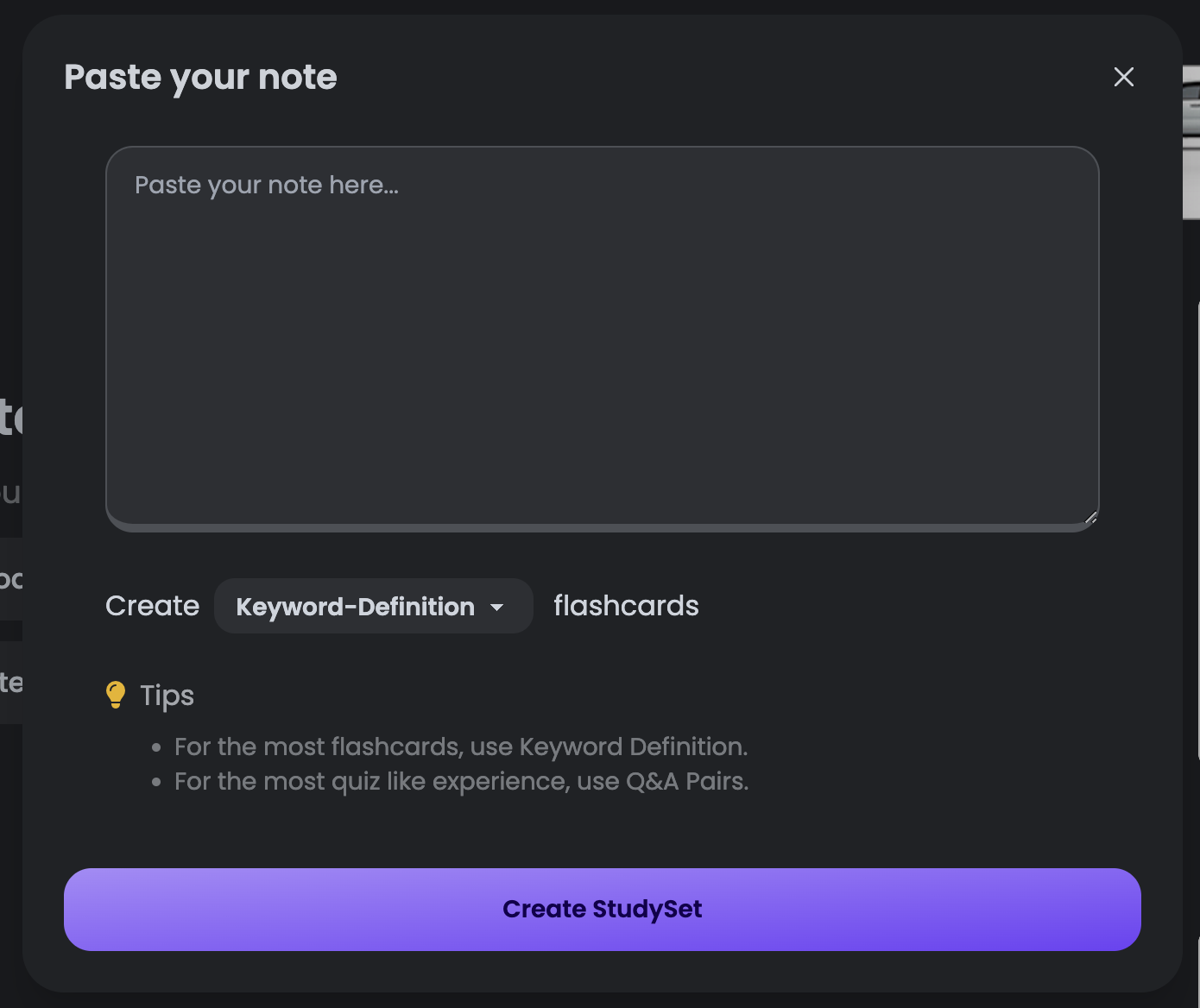 Creating Flashcards - OmniSets Docs