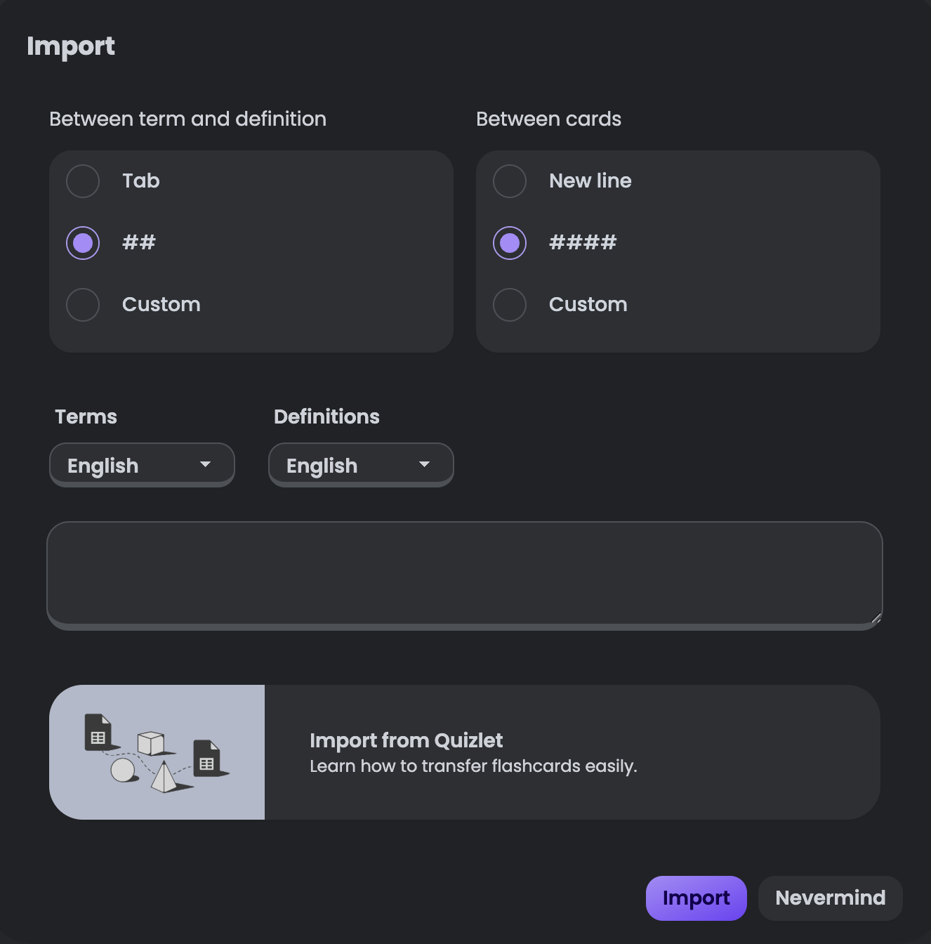 Importing - OmniSets Docs