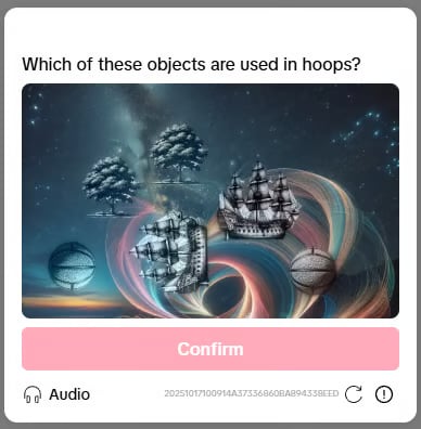 Tiktok 3D Select Object captcha