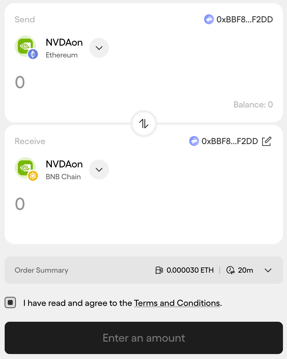Edit Destination Address