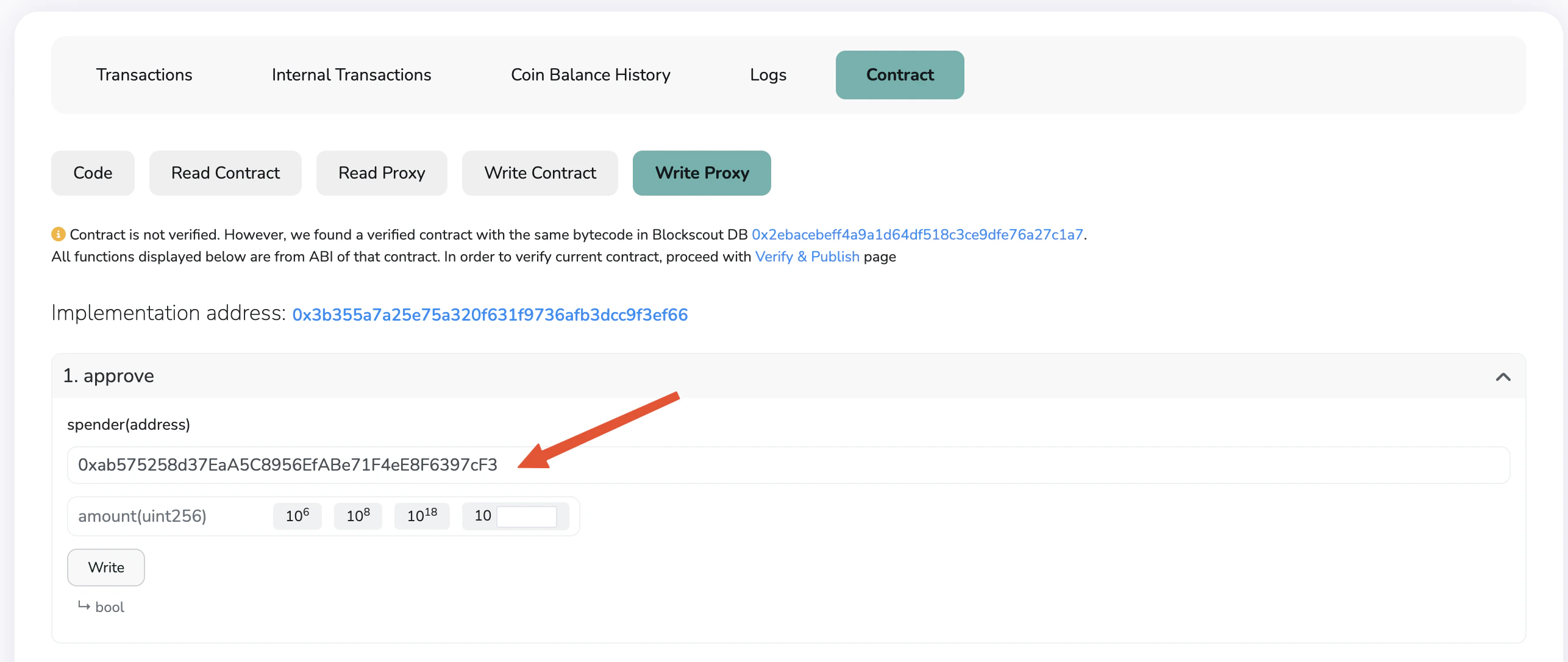 Insert 0xab575258d37EaA5C8956EfABe71F4eE8F6397cF3 in the spender address. This is the mUSD token address.