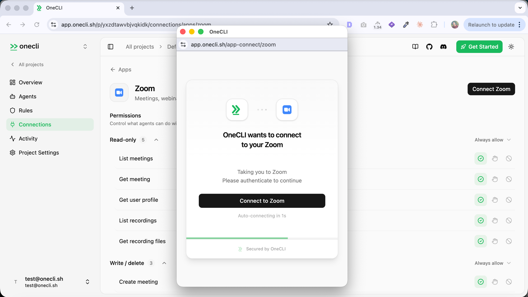 Hogpass Zoom OAuth authorization