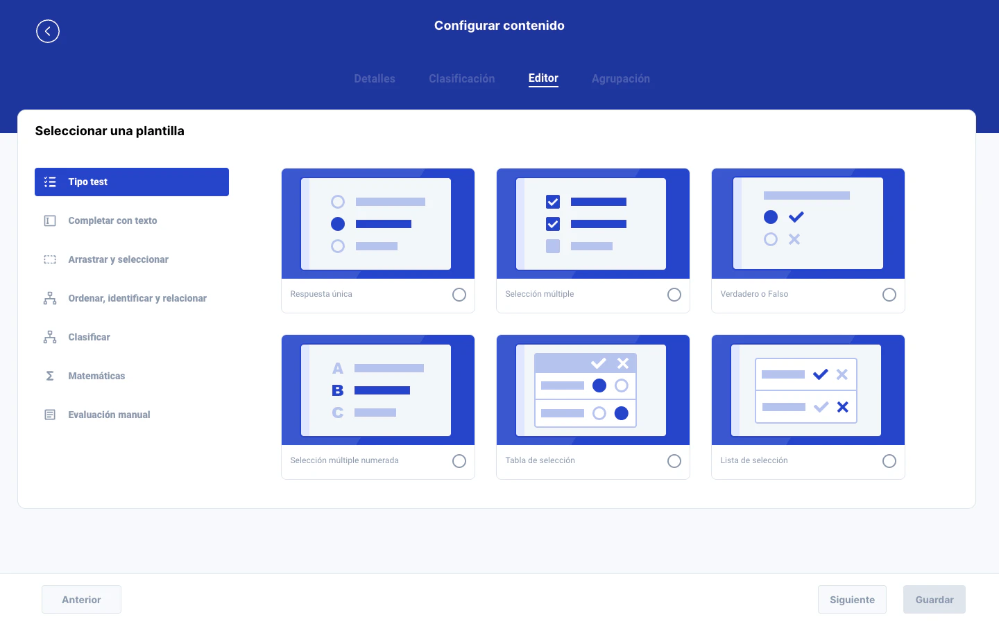Selector de plantillas Lemonade