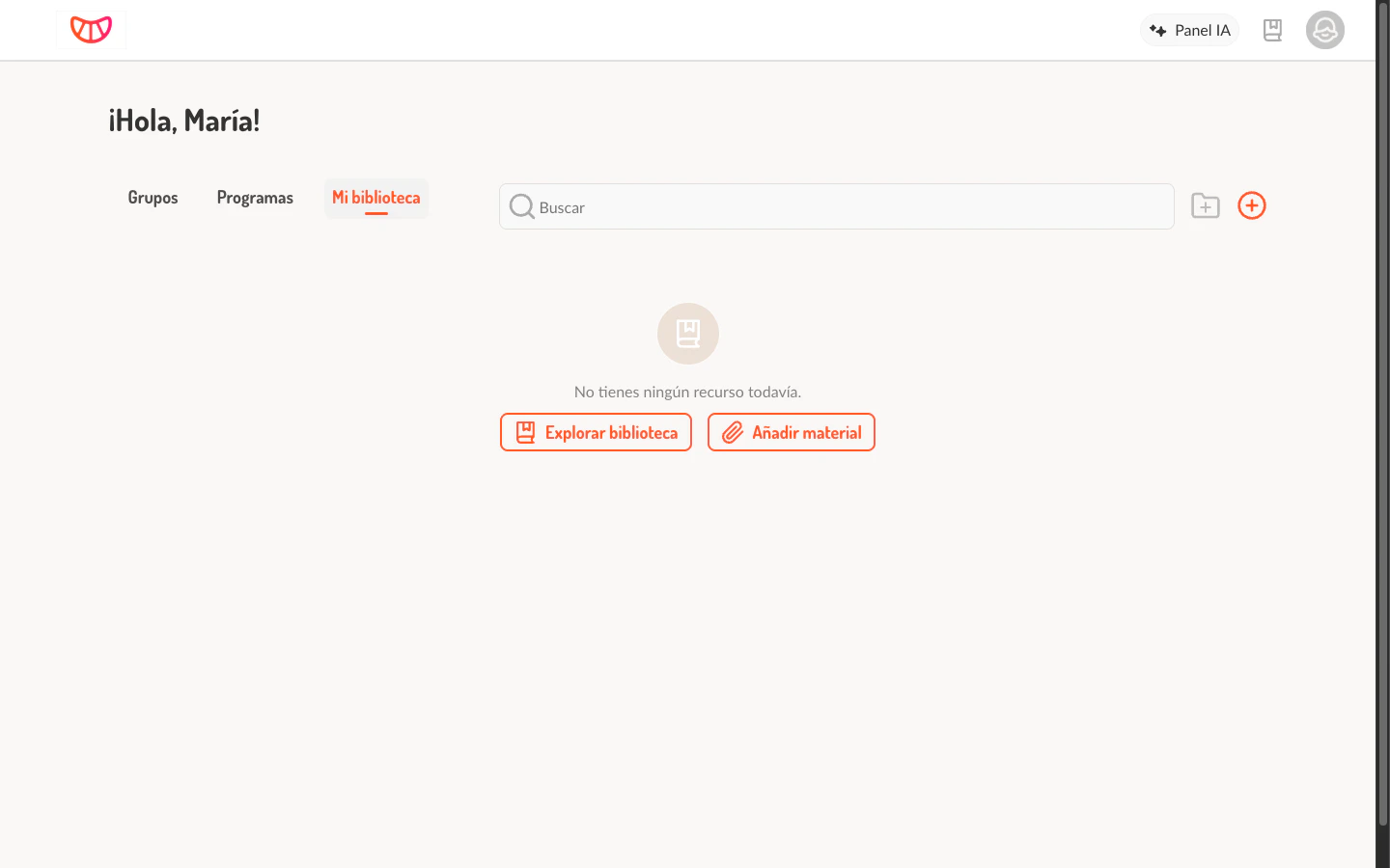 Mi Biblioteca - Estado vacío