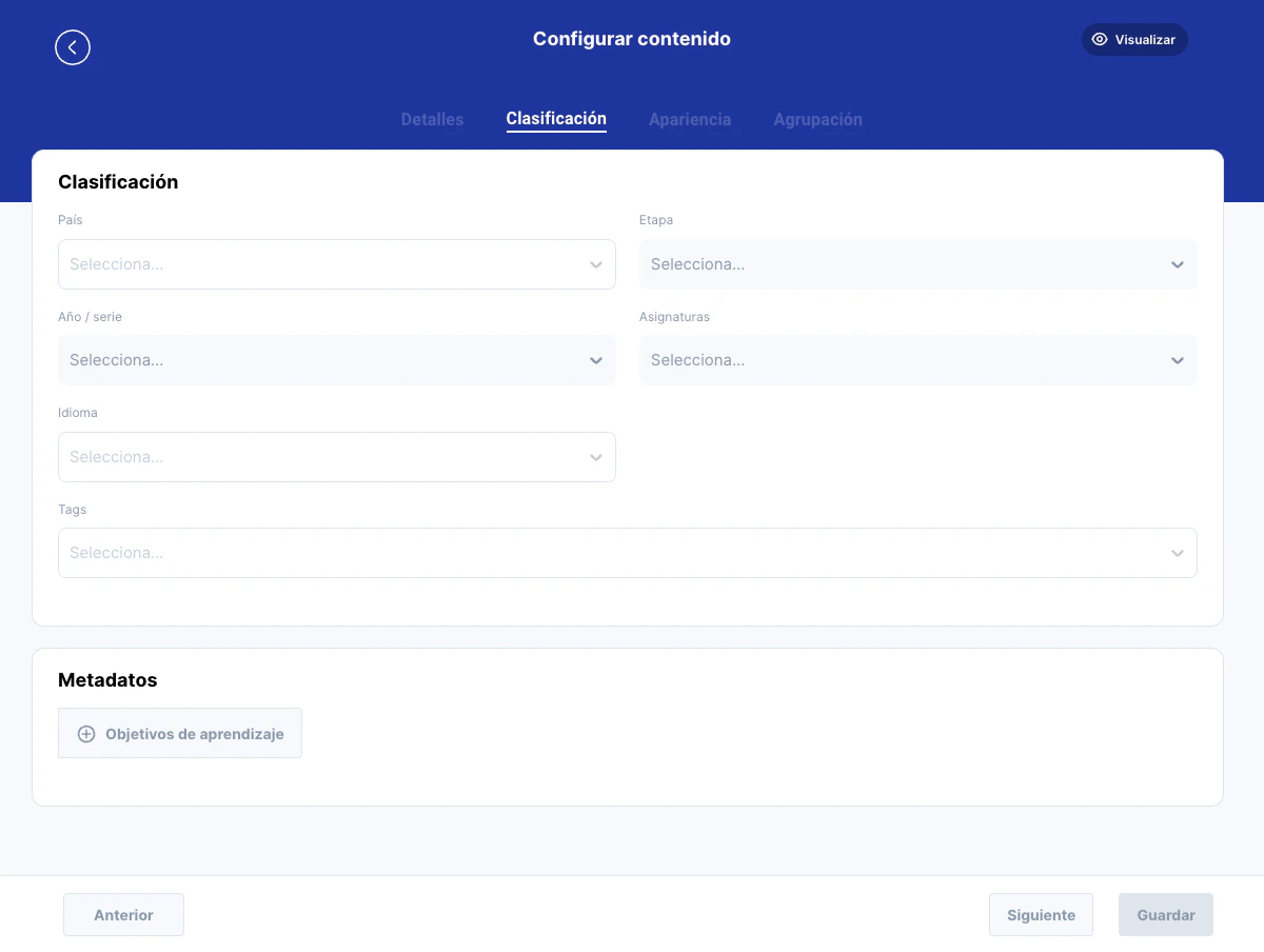 Paso de Clasificación
