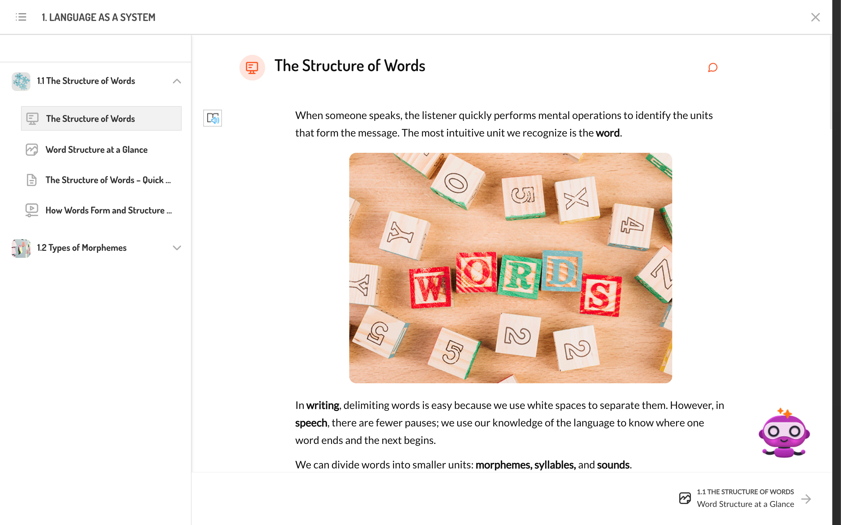 Actividades embebidas dentro de una página de contenido de la lección