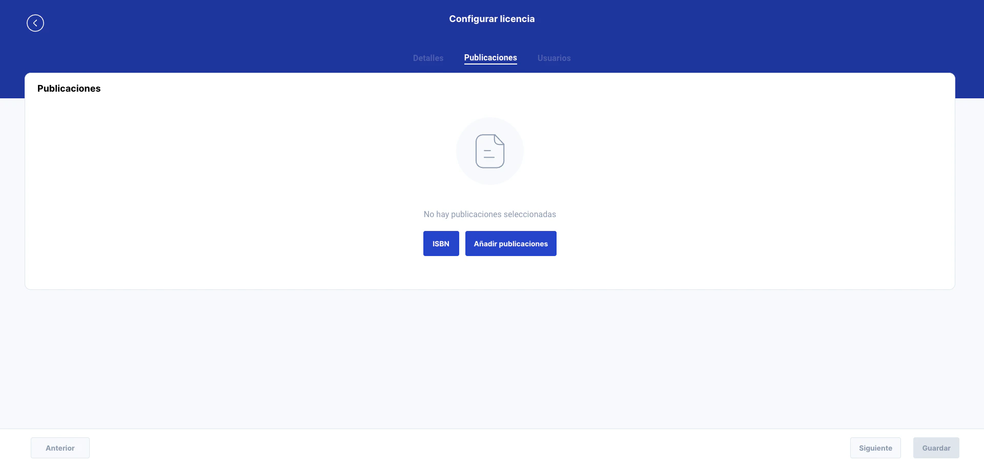 Publicaciones de licencia