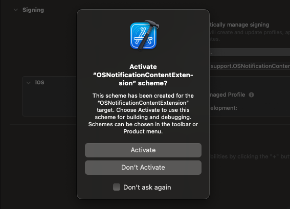 ActivateContentExtension
