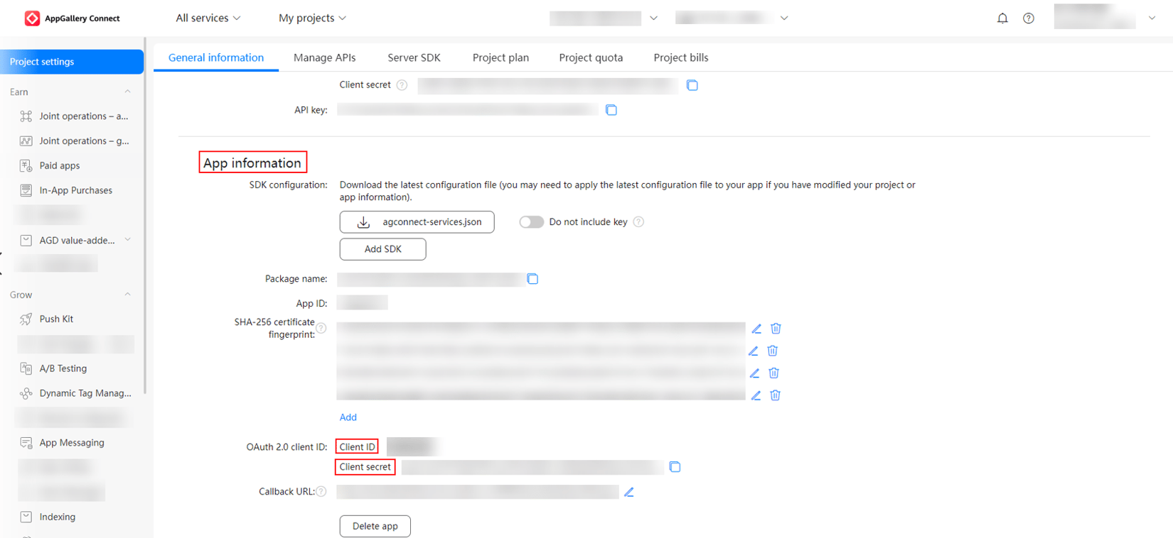 Huawei authorization - OneSignal
