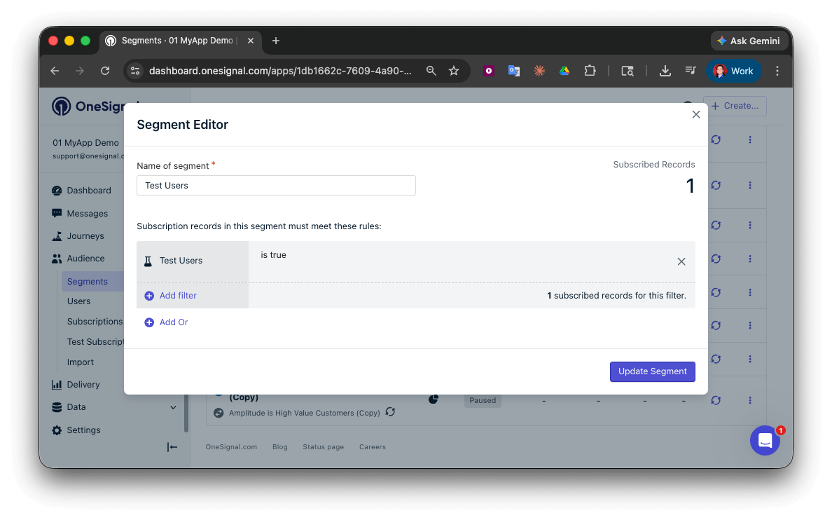 Android SDK setup - OneSignal