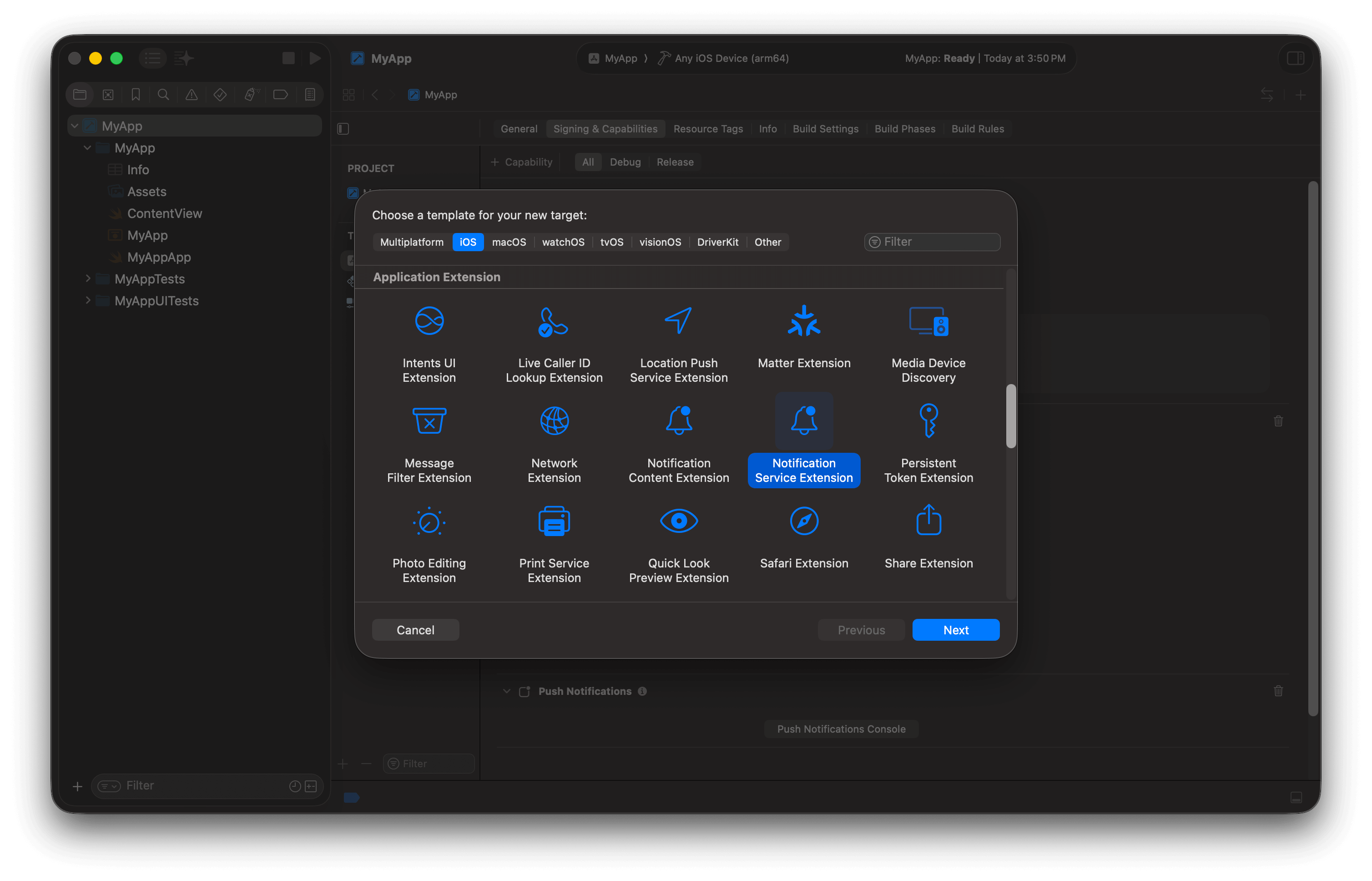iOS SDK setup - OneSignal