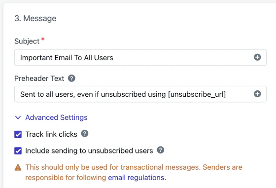 Email unsubscribe links & headers - OneSignal