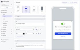 Mobile push setup - OneSignal
