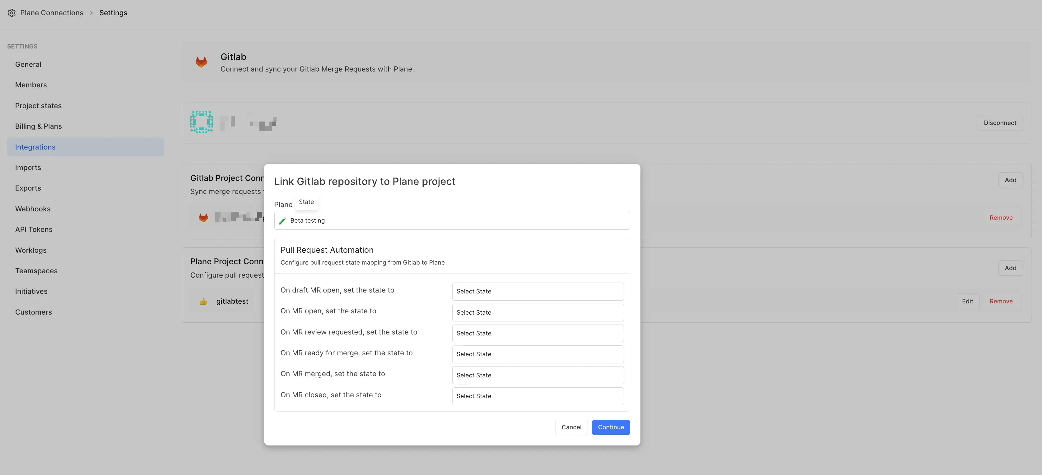 Connect Plane project