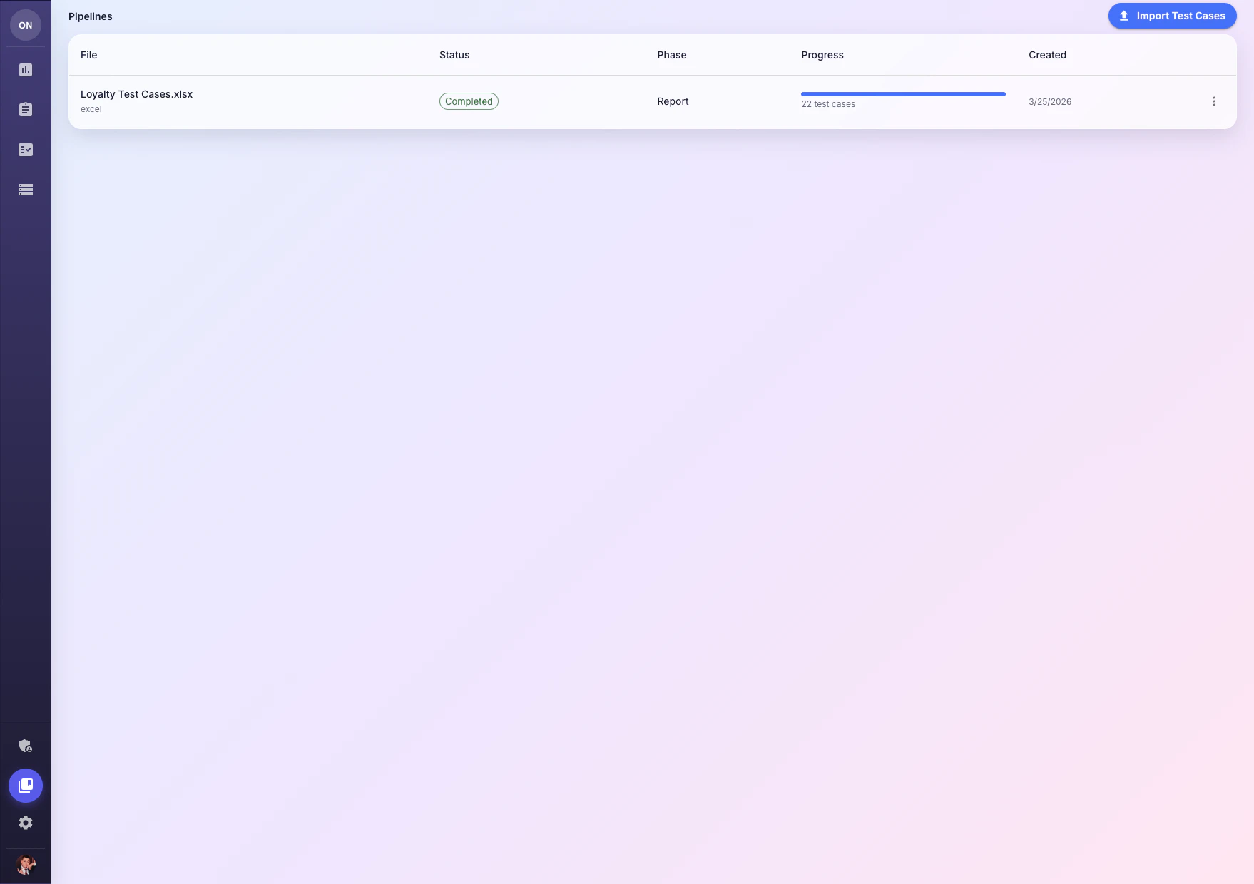 Pipeline import flow