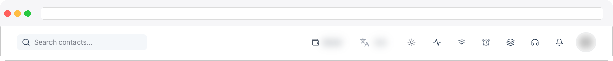 Contacts — key controls