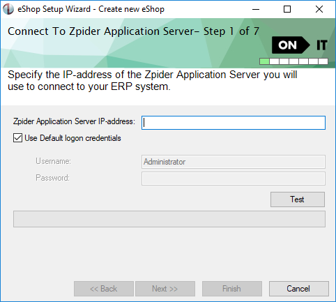Connect to Zpider Application Server