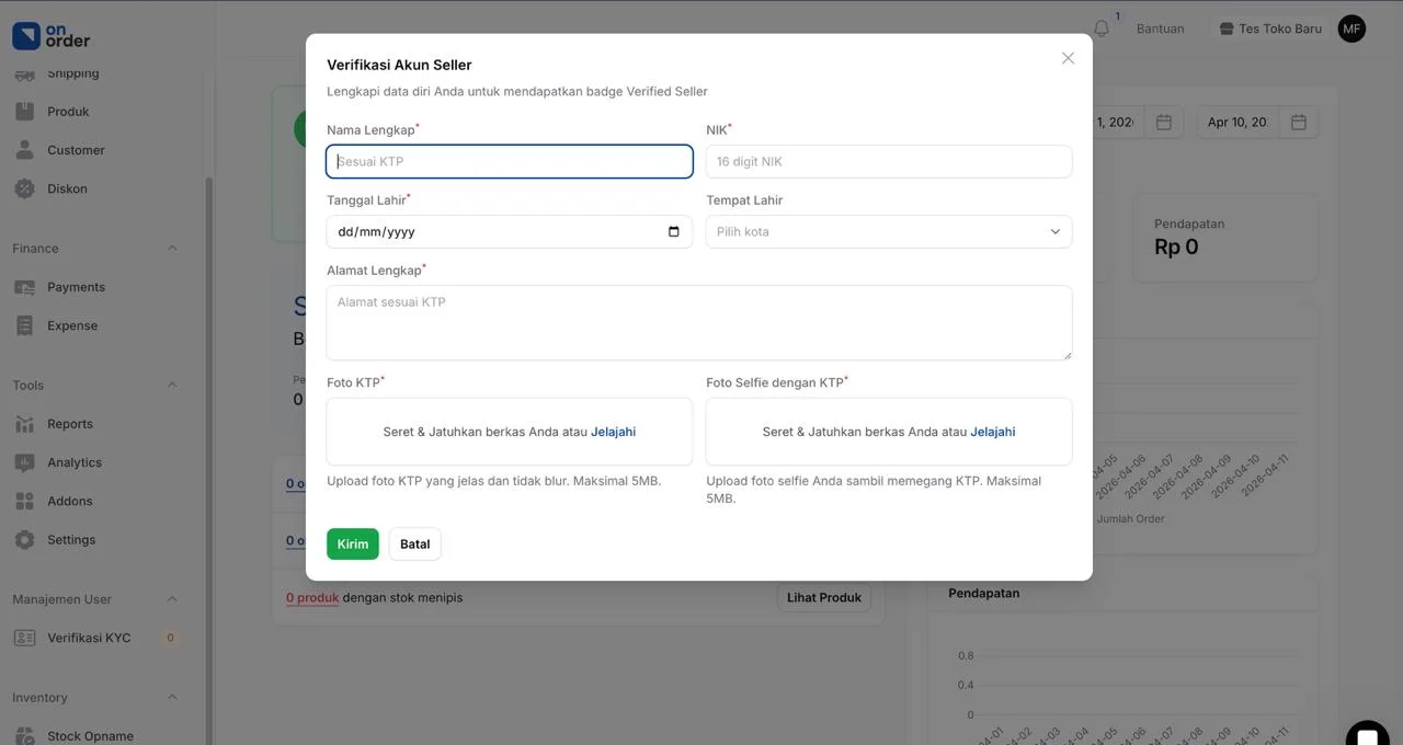 Form Verifikasi