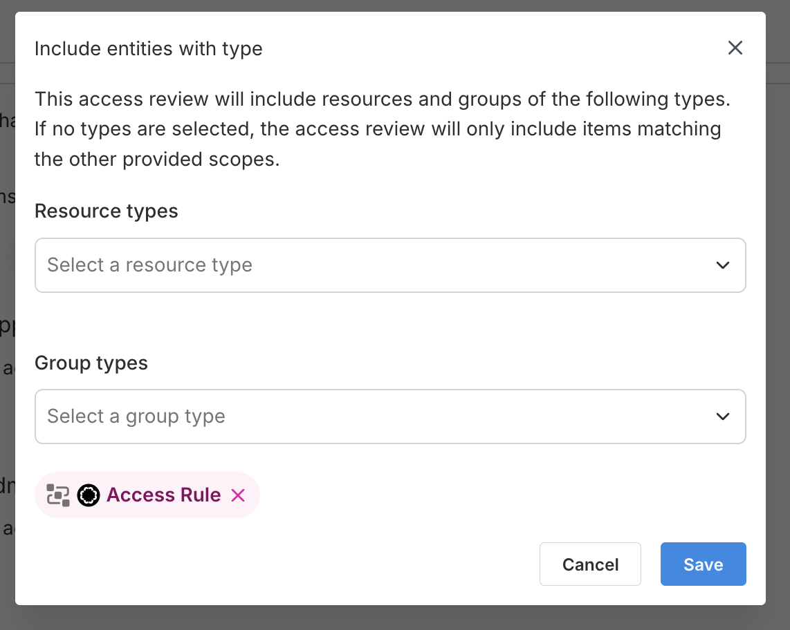 In this example, the selected user is not included in the access rule because their tags satisfy the EXCEPT condition.