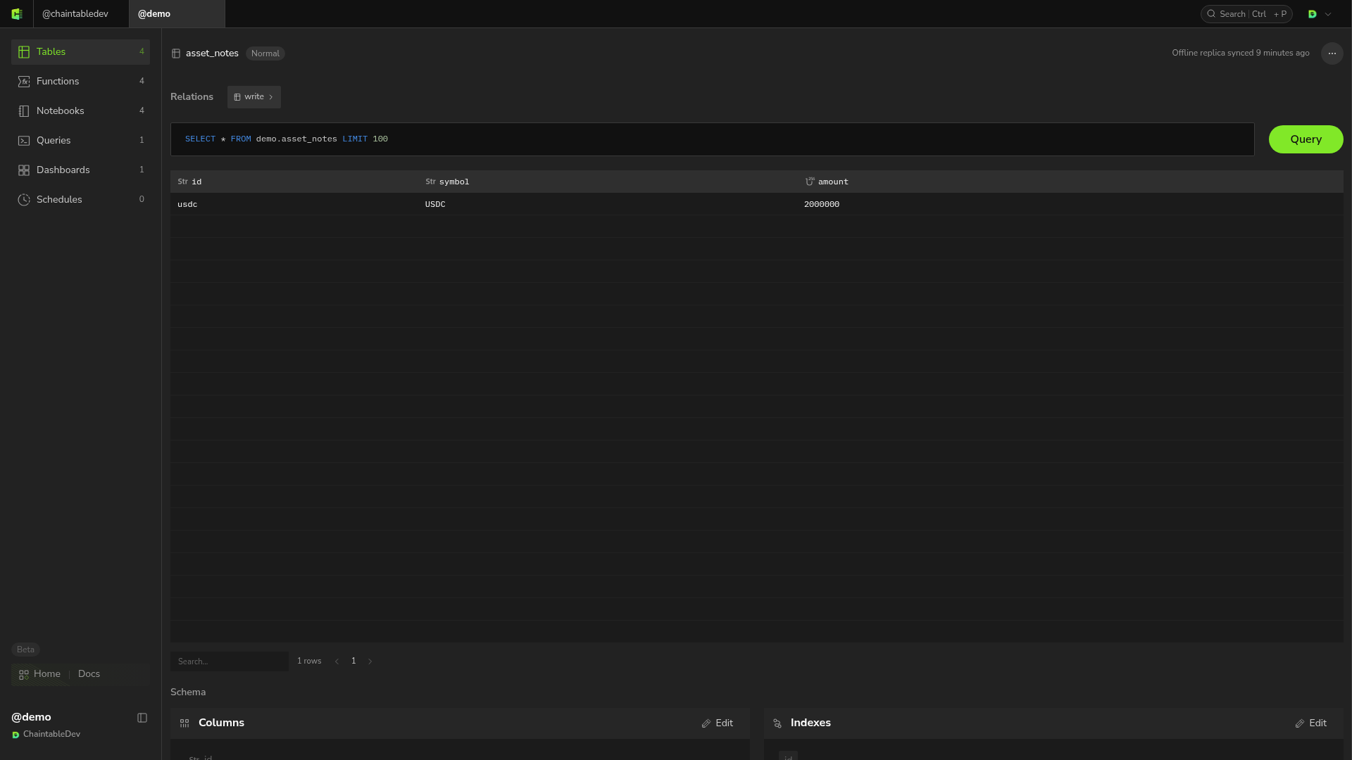 asset_notes 中的 USDC 记录已更新为 2000000