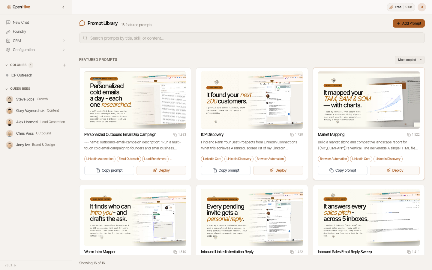 The prompt library.