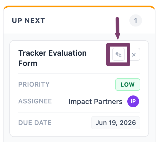 Edit Task Screen