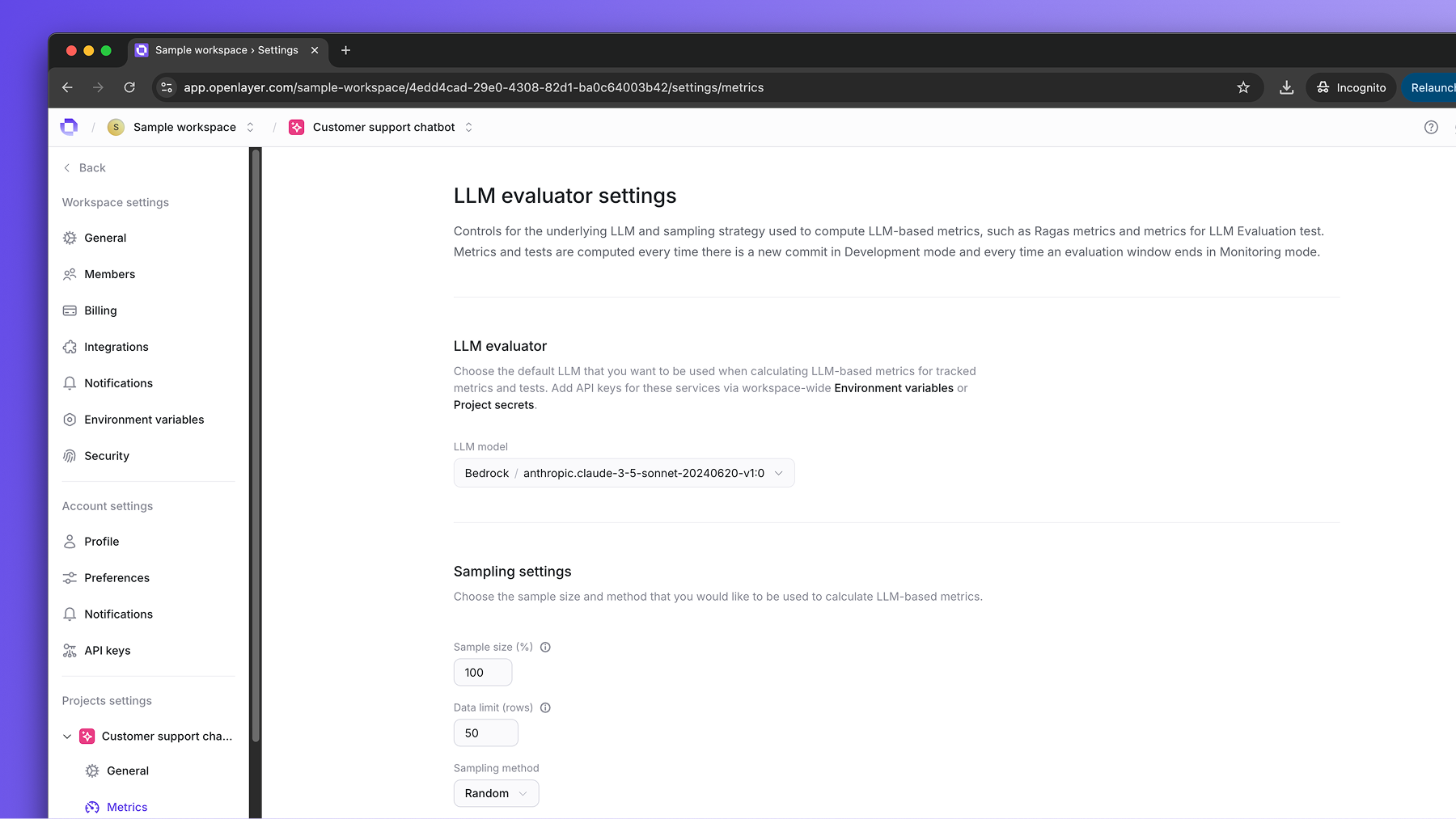 LLM evaluator with Bedrock