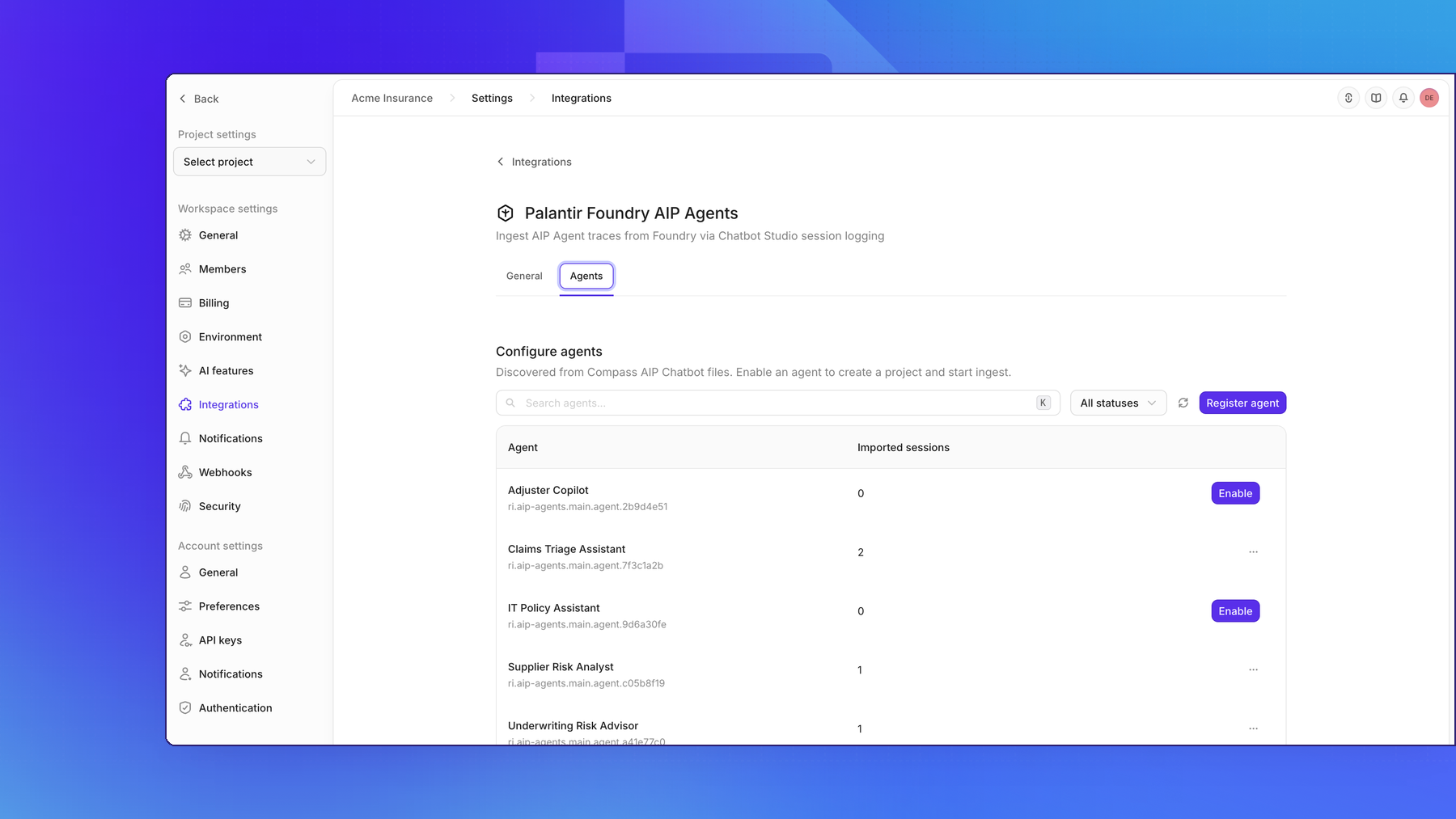 Palantir Foundry agents