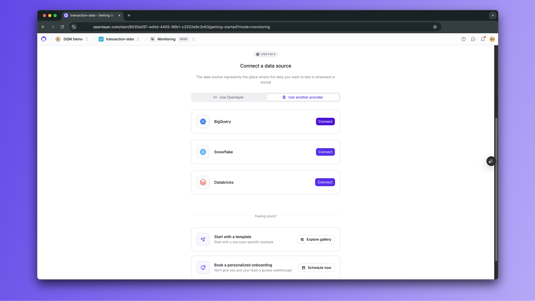 Connect data source
