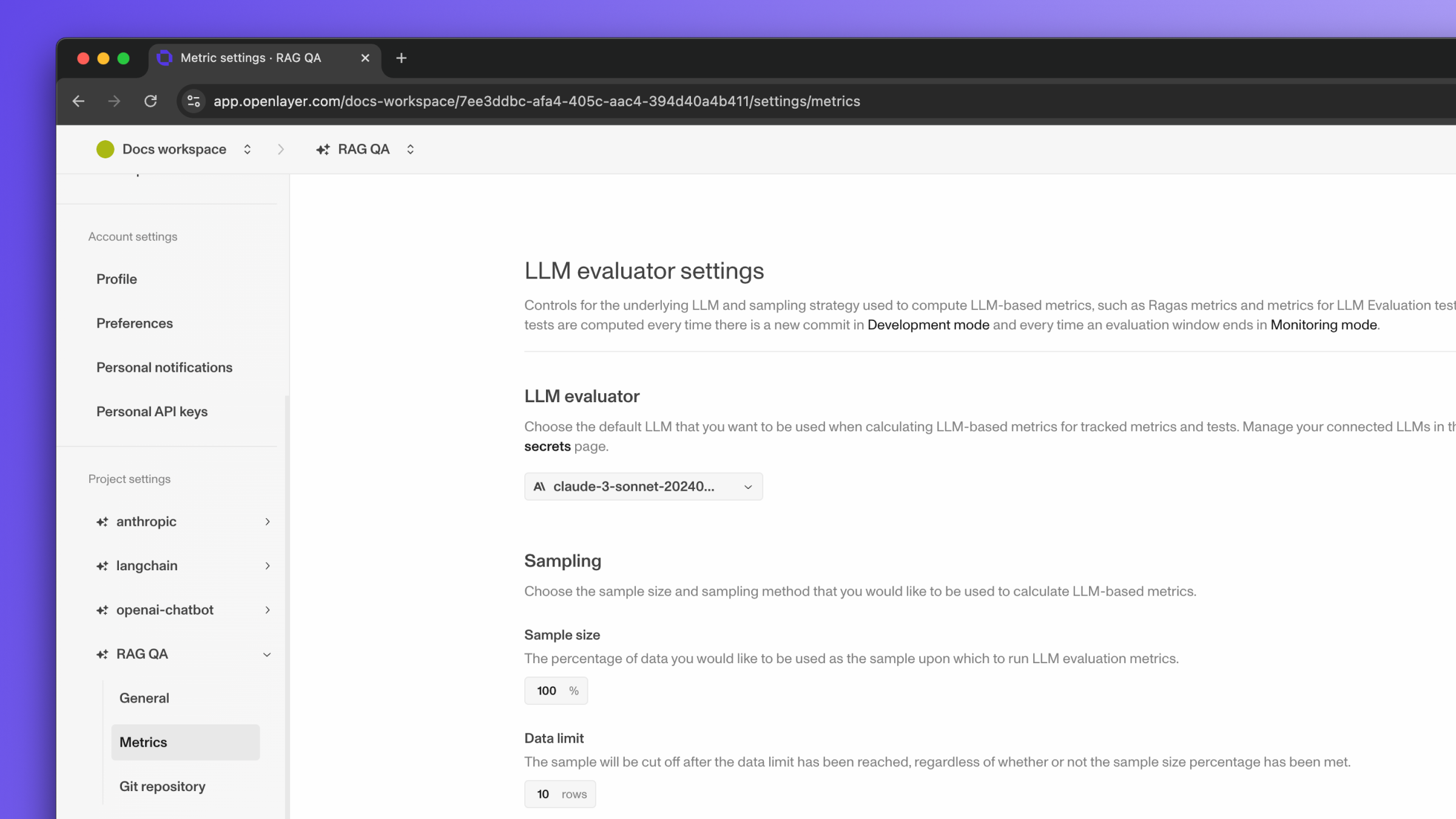 LLM evaluator with Anthropic