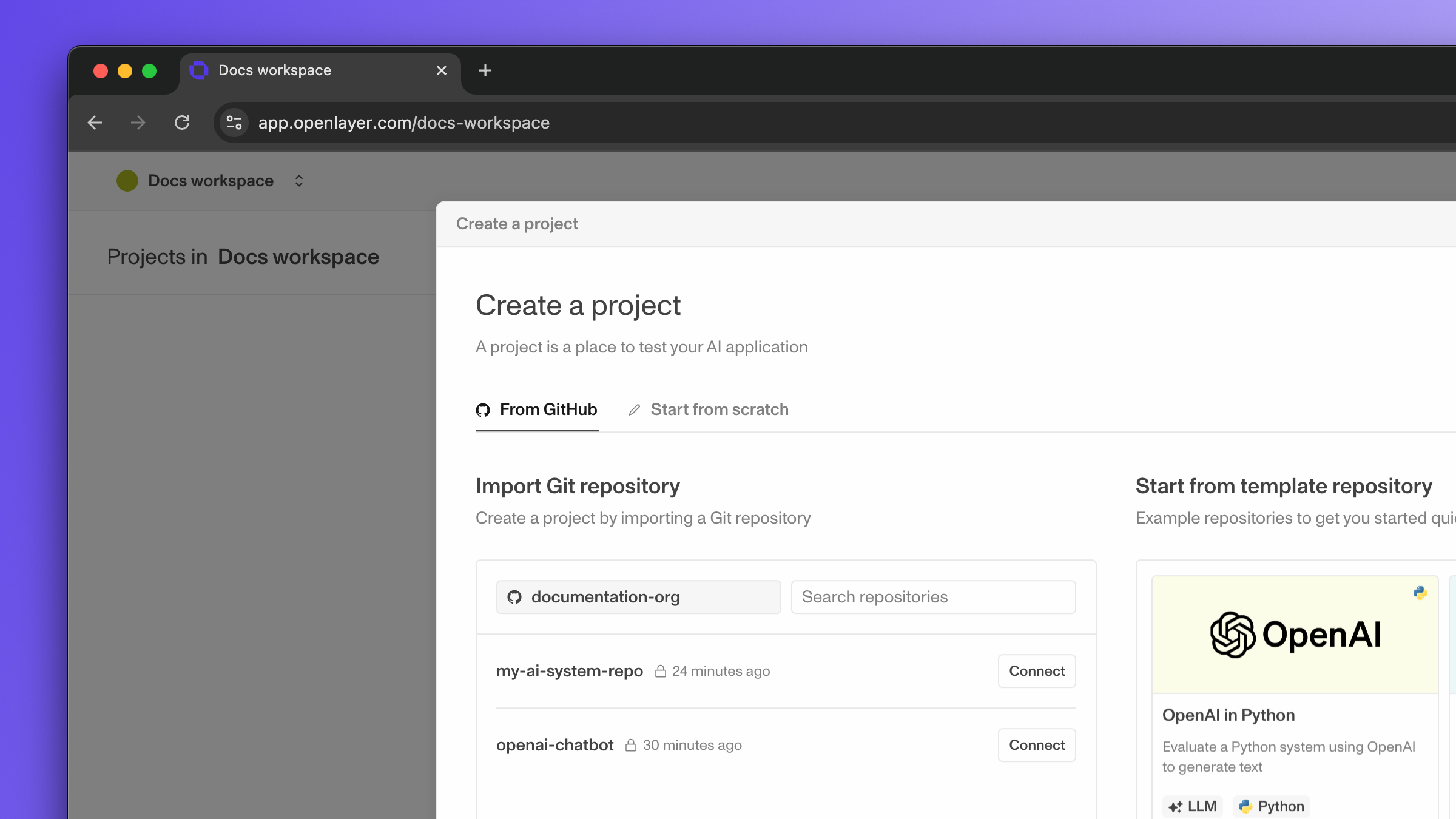 Link project to GitHub