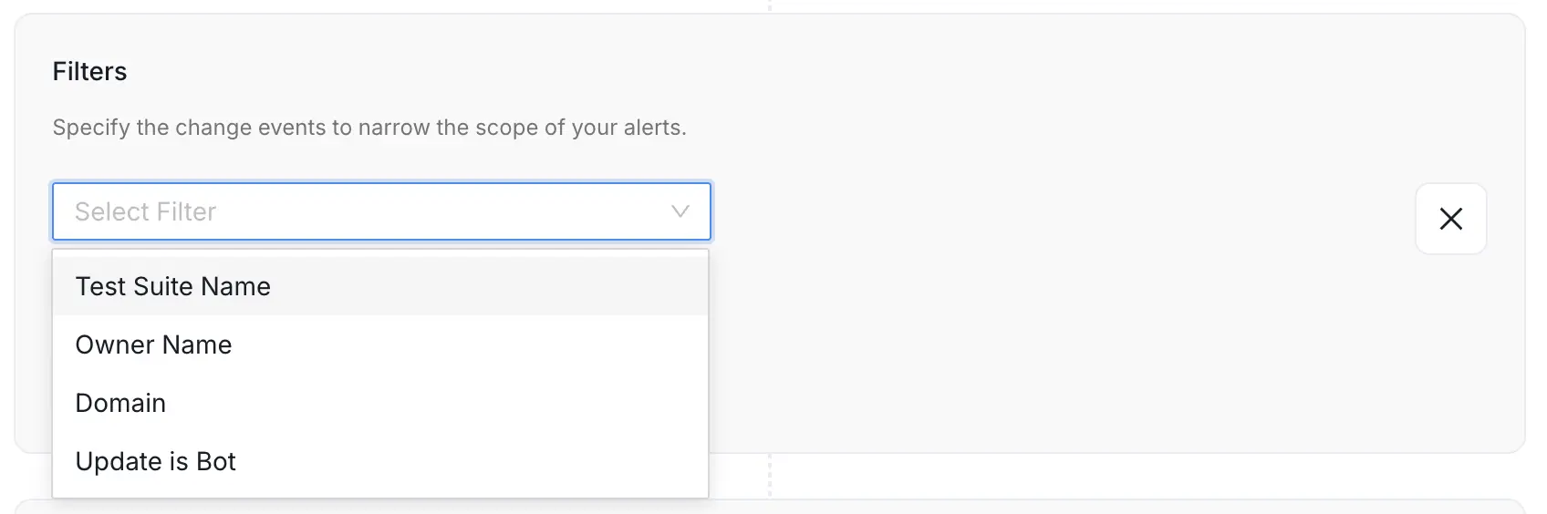 Filter Options