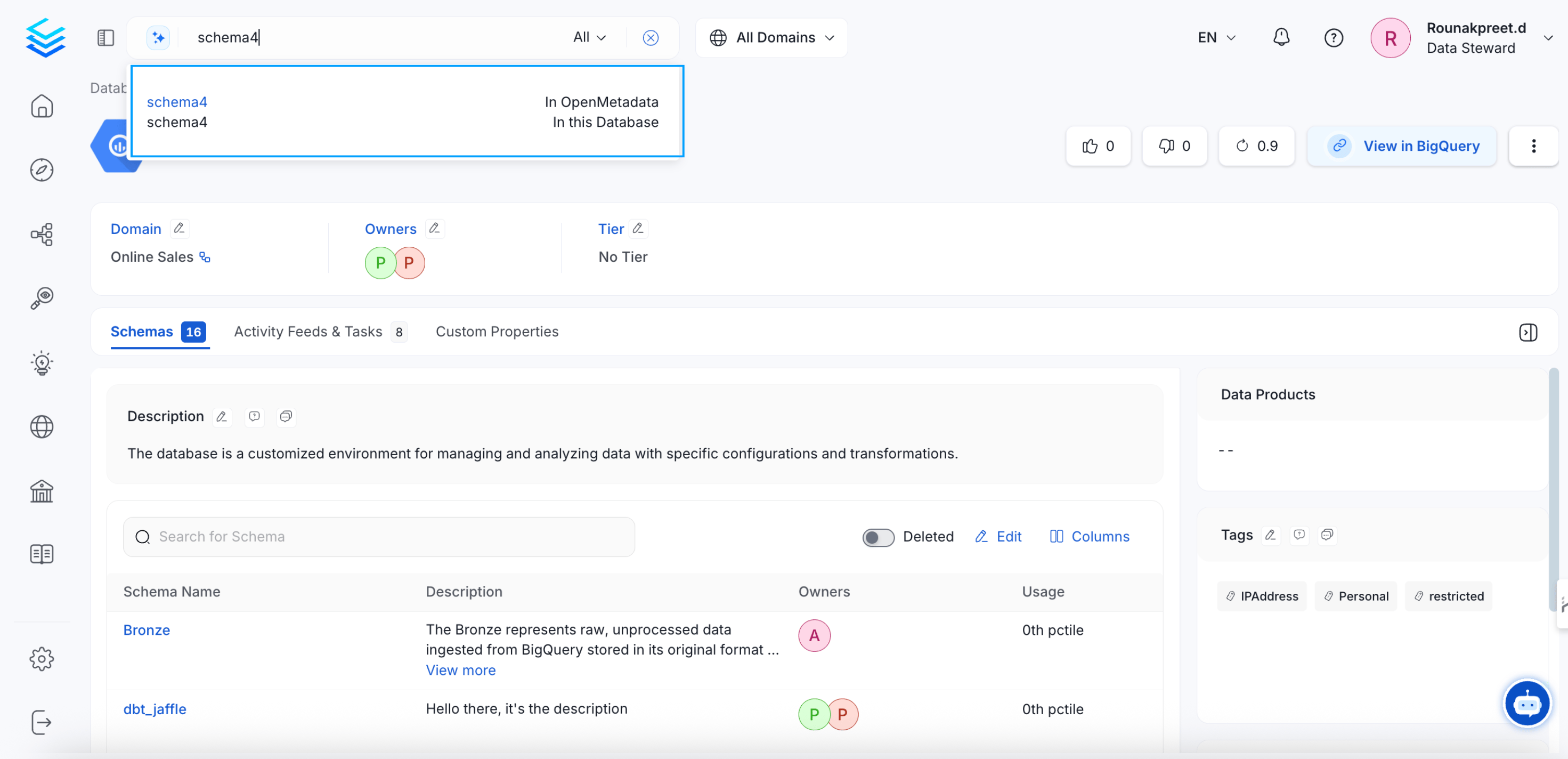 Filter by Database