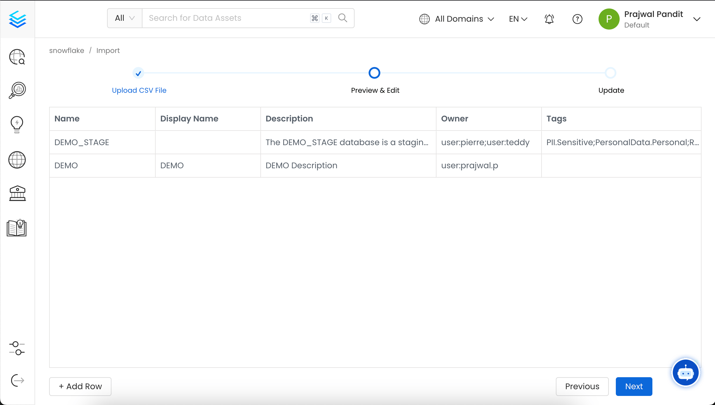 Preview of the Database Service