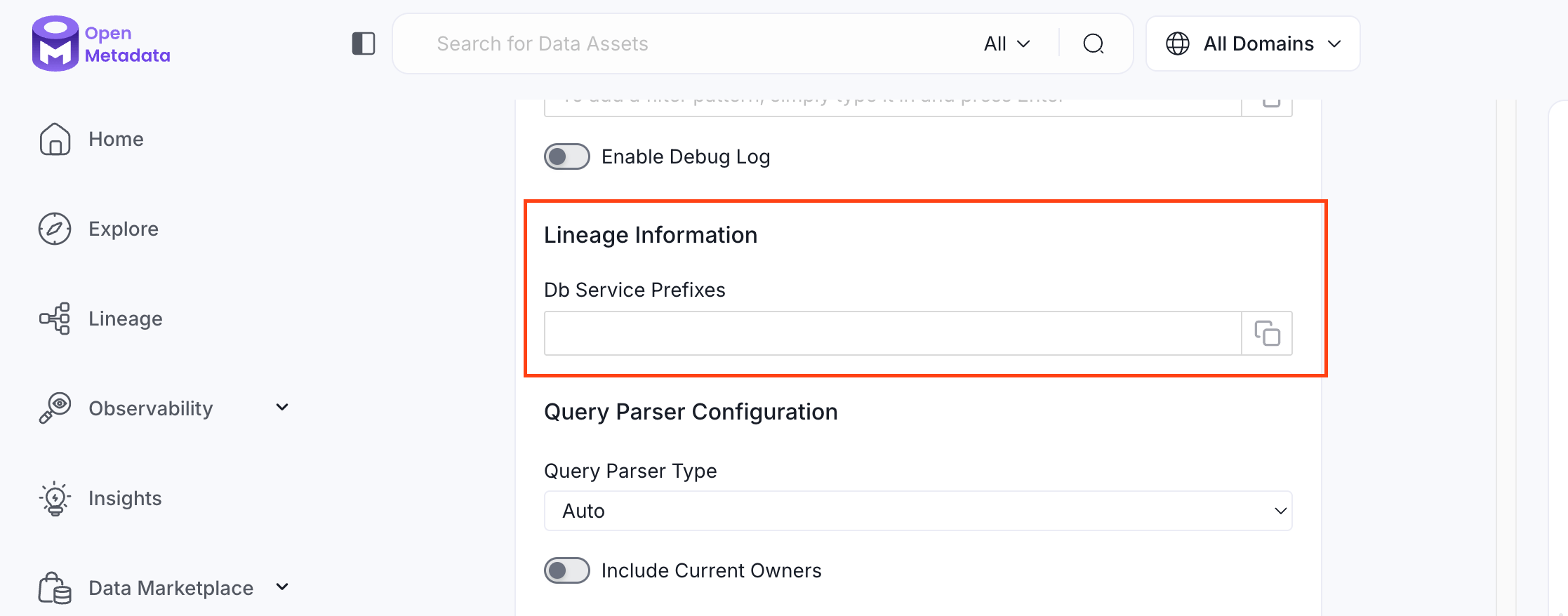lineage Information
