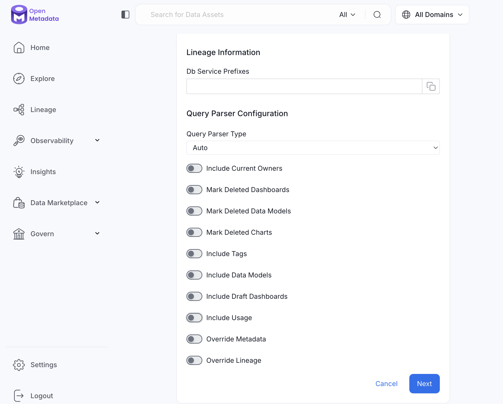 Metadata Ingestion Option 2