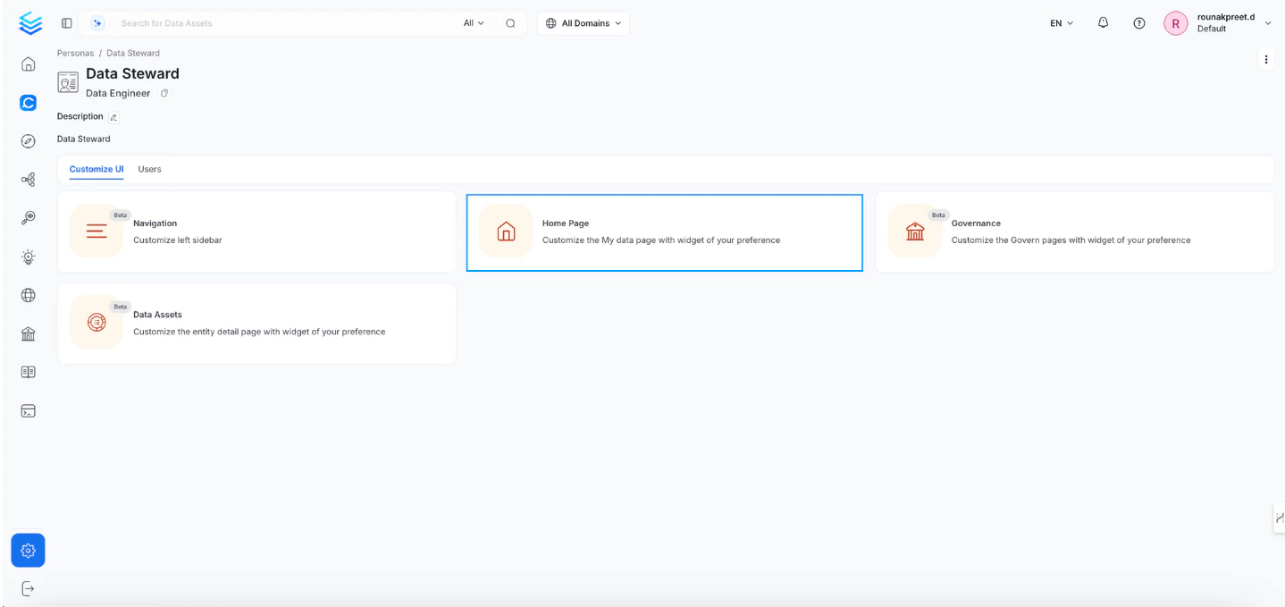 Customize Landing Page