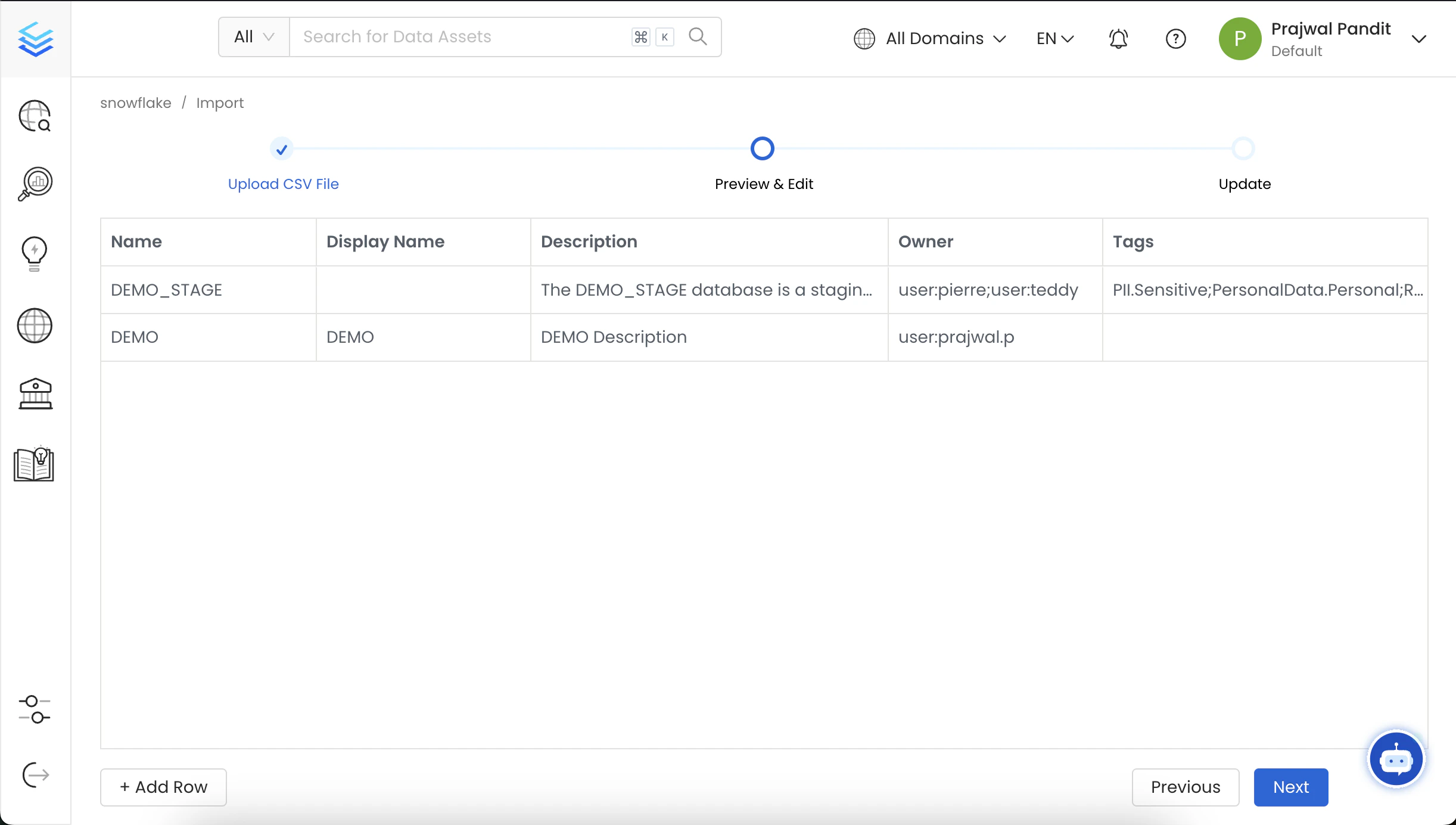 Preview of the Database Service