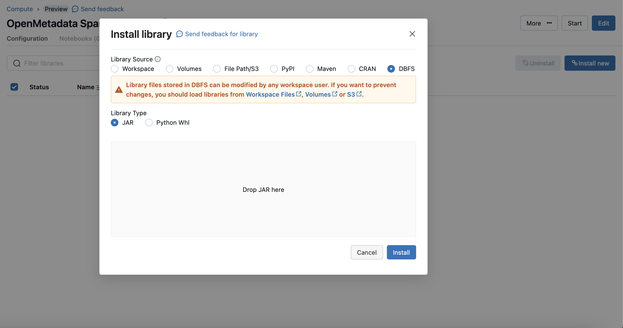 Spark Upload Jar