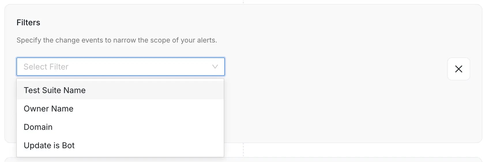 Filter Options